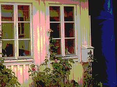 Maison / House  No-47  .  Båstad .  Suède / Sweden.  21-10-2008 -  Postérisée