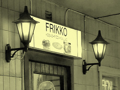 Frikko kebab bar  /  Helsingborg - Suède / Sweden.  22 octobre 2008- À l'ancienne