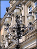 Streetlamps in front of Strafjustizgebäude des Amts- und Landgerichts Hamburg