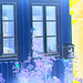 Maison / House  No-47  .  Båstad .  Suède / Sweden.  21-10-2008 - Négatif et couleurs ravivées