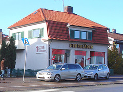 Herrkläder building -  Båstad  /  Suède - Sweden.  25 octobre 2008