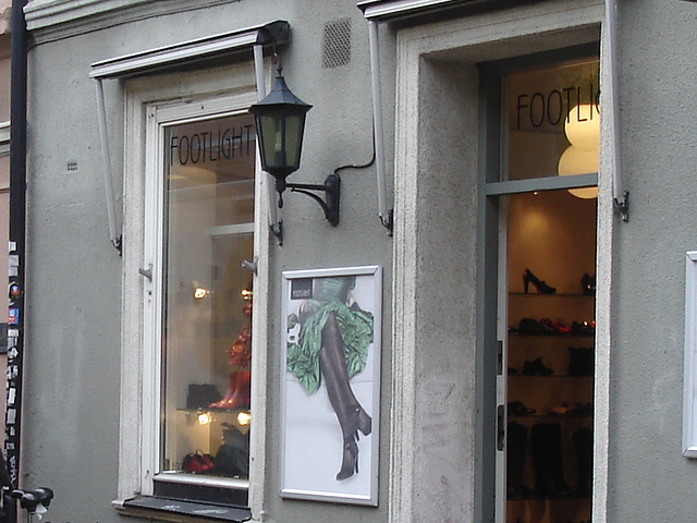 Façade podoérotique / Footlight store podoerotic façade  -  Helsingborg / Suède - Sweden.  22 octobre 2008