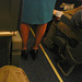 KLM flight attendant in high heels / Hôtesse de l'air  de KLM en talons hauts  - Correction Gamma niveau 2