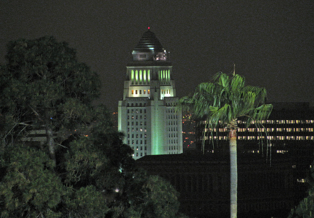 L.A. City Hall seen from Dodger Stadium (0287)