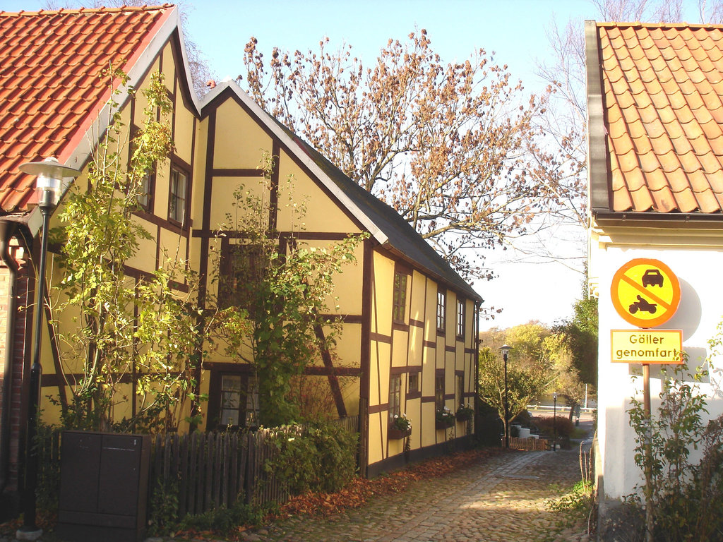 La zone Gäller genomfart /   Gäller genomfart area.   Laholm / Suède - Sweden.  25 octobre 2008