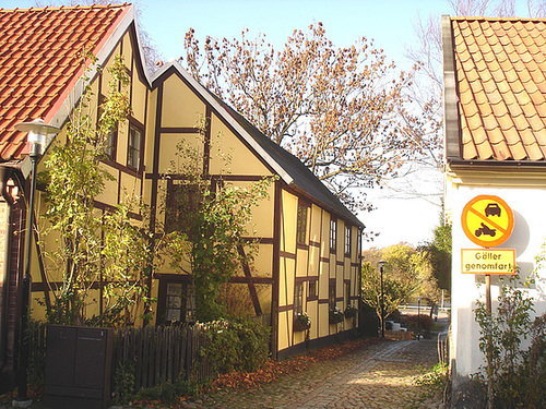 La zone Gäller genomfart /   Gäller genomfart area.   Laholm / Suède - Sweden.  25 octobre 2008