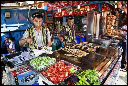 Historical fish in Eminönü