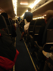 KLM flight attendant in high heels / Hôtesse de l'air  de KLM en talons hauts