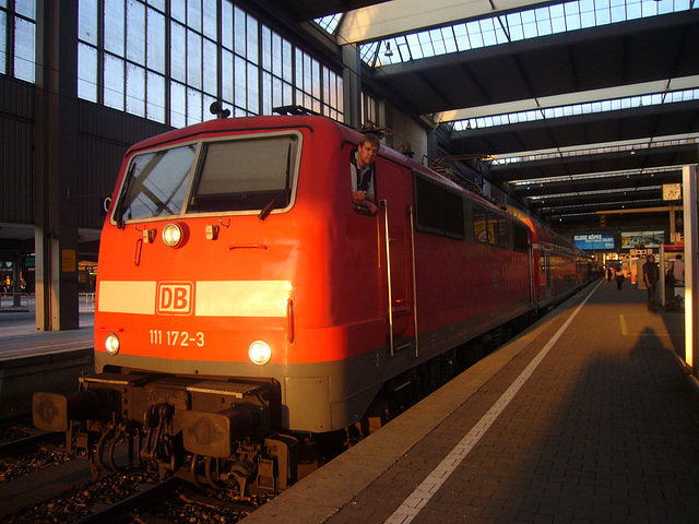 Regio-Lokomotive am Münchner Bahnhof
