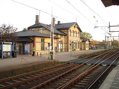 Gare de Ängelholm en Suède -  Ängelholm's train station in Sweden - 23 octobre 2008