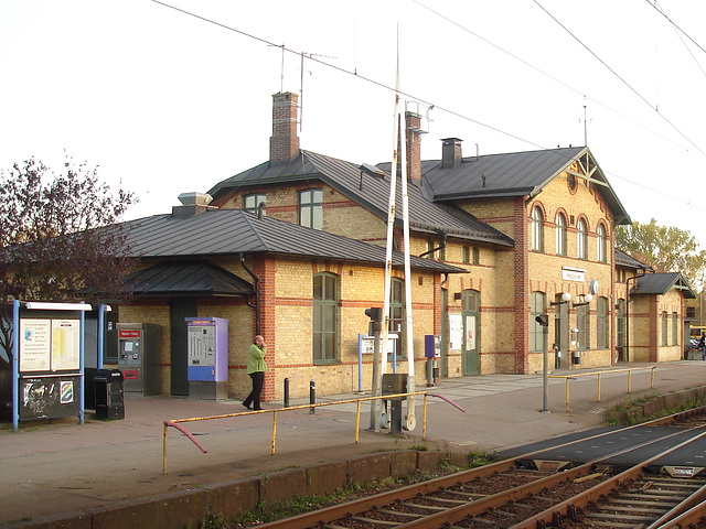 Gare de Ängelholm en Suède -  Ängelholm's train station in Sweden - 23 octobre 2008