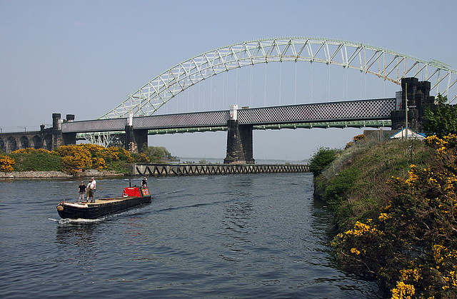 Passing the Runcorn bridges