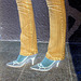 Jeans et escarpins de luxe /  Luxurious pumps and close-fitting jeans -  Cadeau d'une Amie photographe complice Ipernity !-  Effet de négatif