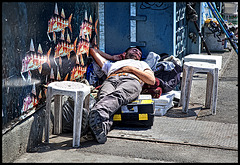 fisherman's rest on Galata bridge.........