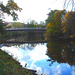Pont et reflet de rivière - Bridge and river reflection  /   Ängelholm - Suède / Sweden.  23 octobre 2008