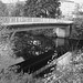 Pont et reflet de rivière - Bridge and river reflection  /   Ängelholm - Suède / Sweden.  23 octobre 2008 - B & W