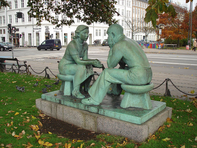 Conversation intime et amoureuse- Loving conversation.  Copenhague .  20 octobre 2008