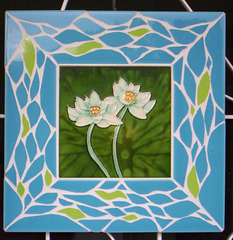 framed water lily outdoor picture