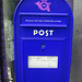 Boîte aux lettres publique  /  Red public mailbox / Copenhagen -  October 20th 2008 -  Inversion RVB