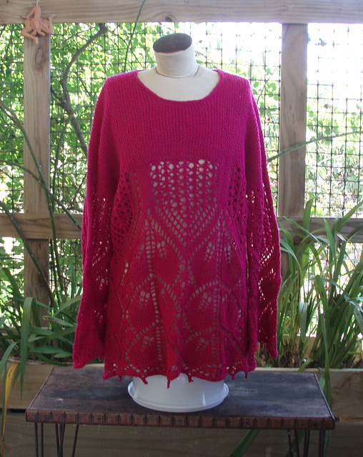 Roseleaves tunic hot pink