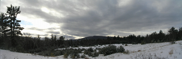 Clouds over the pit