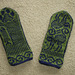 first completed cat mittens