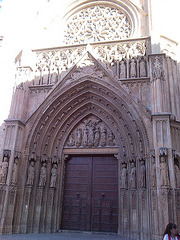 Catedral de Valencia: Puerta de los Apóstoles.