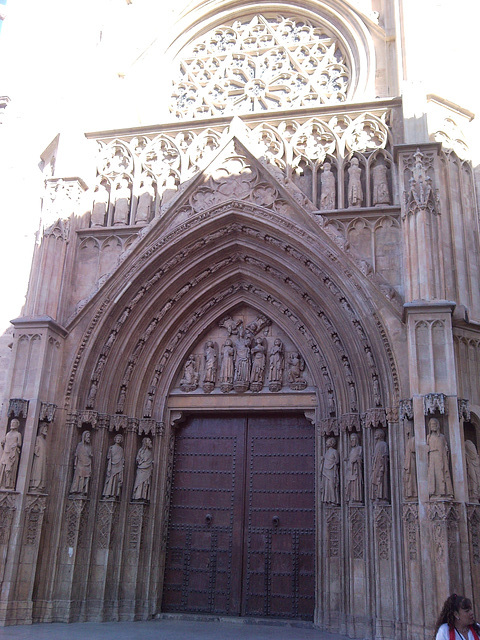 Catedral de Valencia: Puerta de los Apóstoles.