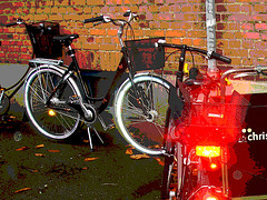 Christiania bikes  /   Copenhague - Copenhagen.    26 octobre 2008 - Postérisation