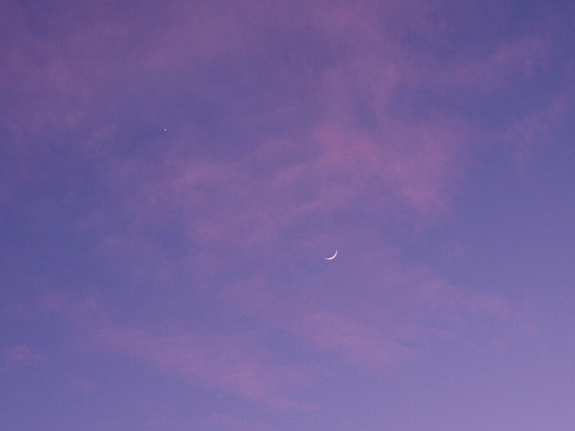 Just a sliver of moon
