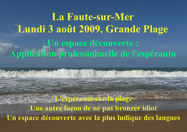 Affiche / Afiŝo La Faute-sur-Mer