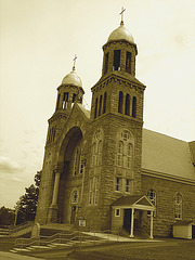 Église de Newport au Vermont.  USA.  23 mai 2009