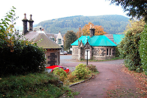 Decaying Victorian lodge house by FT Pilkington, Walkerburn, Borders, Scotland