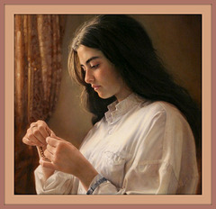 A girl by the window, œuvre de Iman Maleki