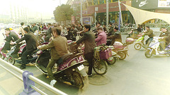 Group of bikers