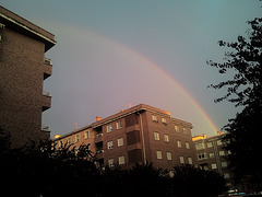 Pamplona: arco iris en San Jorge.