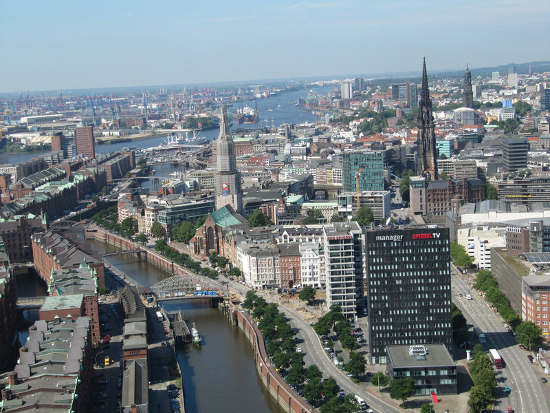 Im Ballon über Hamburg