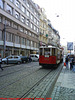 DPP #349 with Trailer #855 on Vodickova, Prague, CZ, 2009