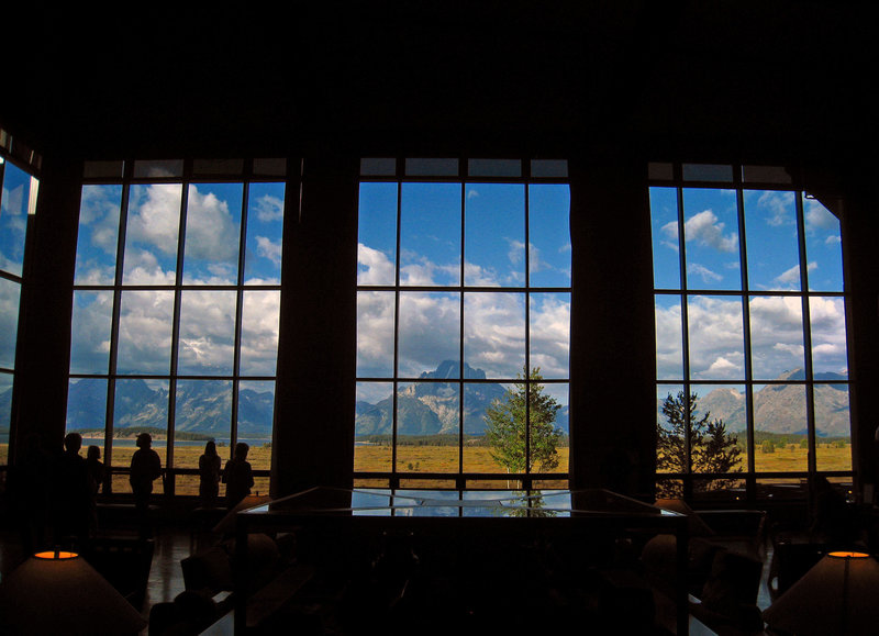 Jackson Lake Lodge Lobby Vista (3855)