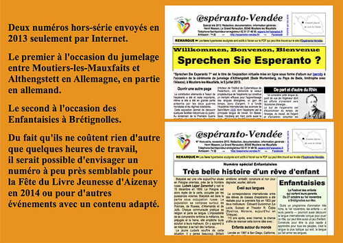 Rapport d'activités d'Espéranto-Vendée 2013