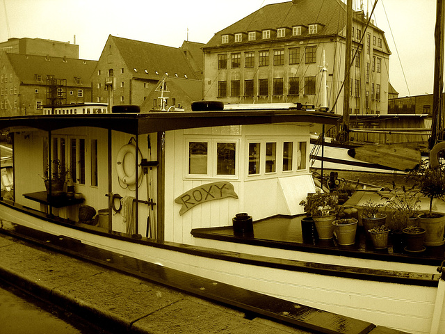 Le Roxy /   Roxy boat -  Copenhagen.  26-10-2008-  Sepia