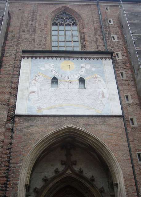 Sonnenuhr an der Münchner Frauenkirche