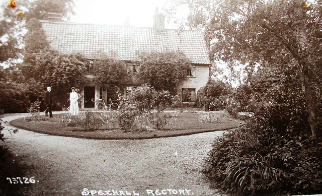 Spexhall Rectory Suffolk, Eastern Facade. Historic View (2)