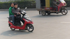 The story of a little chinese red scooter