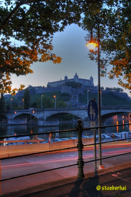 Festung Marienberg und Ludwigsbrücke in Würzburg