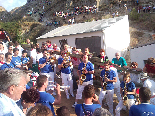 Falces (Navarra): Encierro del Pilón.