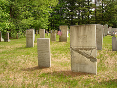 Cimetière de Johnson /  Johnson's cemetery.  Vermont.  USA.  23 mai 2009