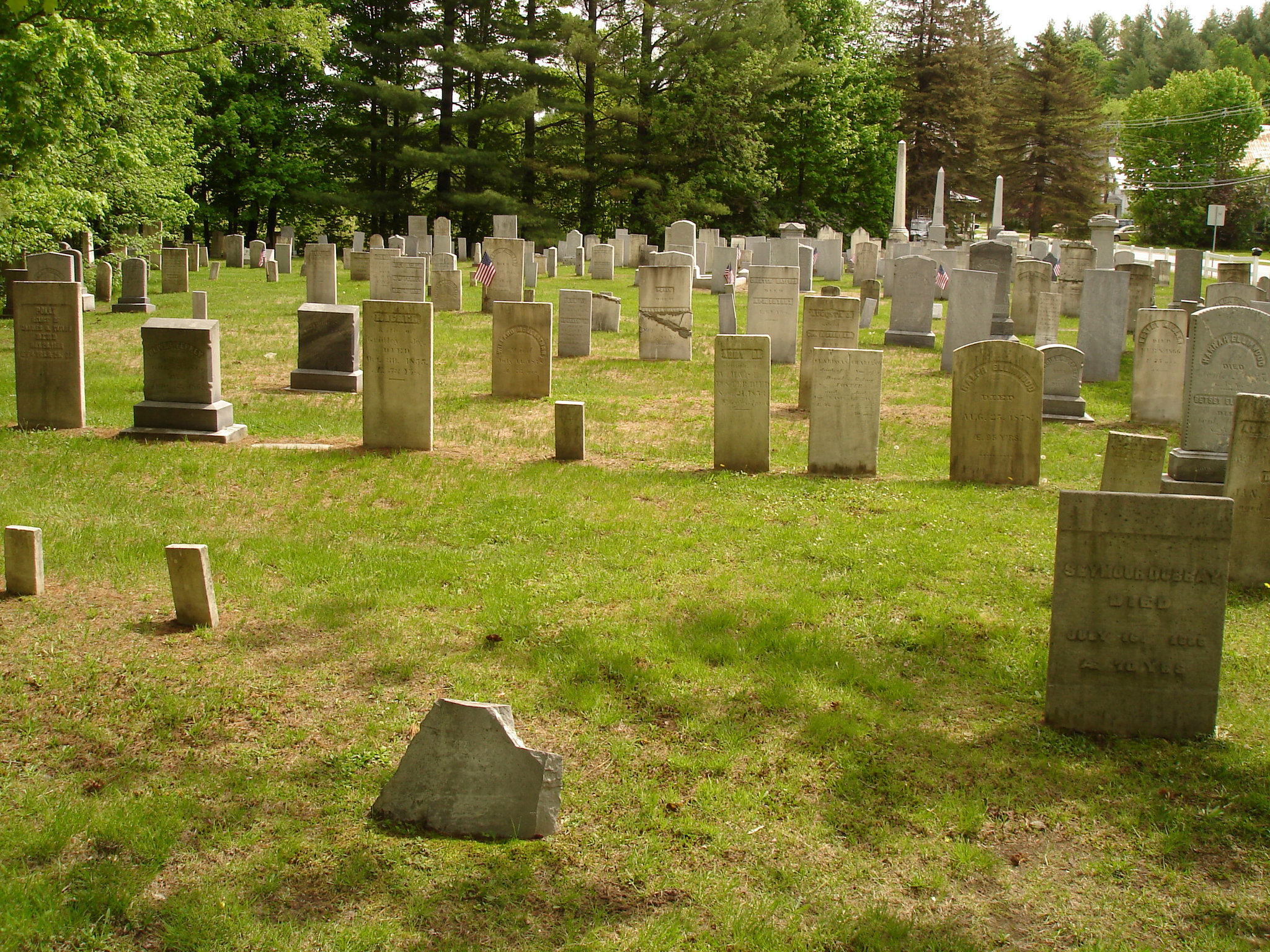 Cimetière de Johnson /  Johnson's cemetery.  Vermont.  USA.  23 mai 2009