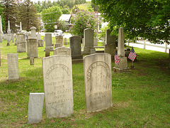 Cimetière de Johnson /  Johnson's cemetery.  Vermont.  USA.  23 mai 2009