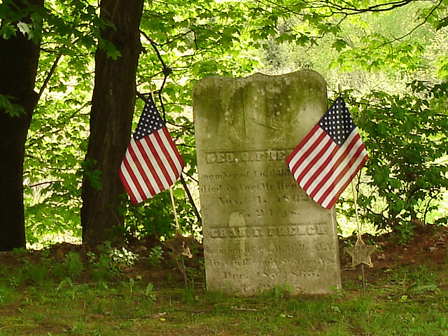 Cimetière de Johnson / Johnson's cemetery.  Vermont.  USA.  23 mai 2009